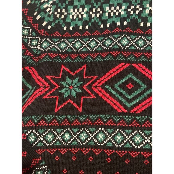 Ugly Christmas Sweater Santa Claus Red Party Cup Pocket Holiday Fun Size Large - Picture 13 of 16